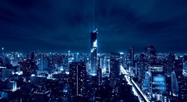 istock Skyscrapers in Bangkok, Thailand, Skyline 653322294