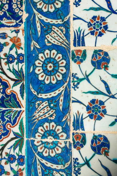 istock Ancient Ottoman time Handmade Turkish Tiles 653323428