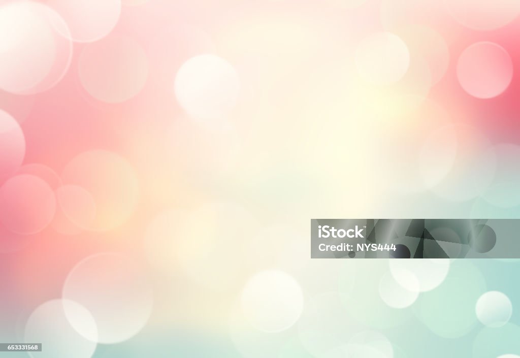 Soft colors blurred spring summer blurred background. Soft colors blurred spring summer background.Abstract pink yellow green blue backdrop.Natural shiny bokeh. Backgrounds Stock Photo