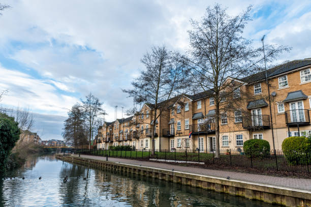 istock Buildings along Nene River in Northampton, UK 653336728