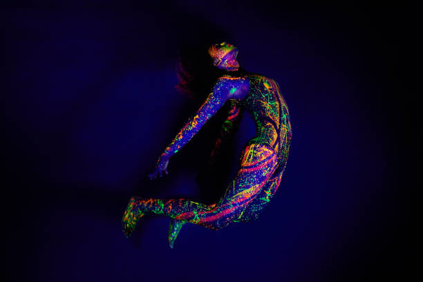 Beauty Shines Brightest In The Dark Stock Photo - Download Image Now - Neon  Lighting, Modern Dancing, Neon Colored - iStock