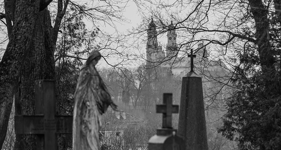 Monumental Cemetery in Milan, Italy