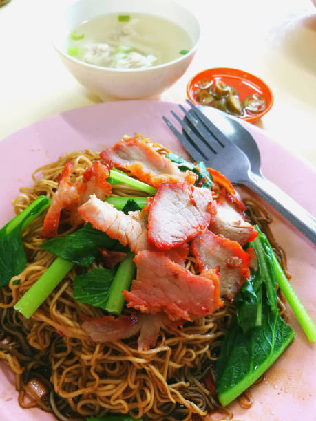 istock Wonton noodles is a Cantonese noodle dish 653360928