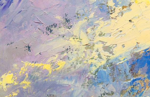 istock abstract oil paint texture on canvas, background 653361130