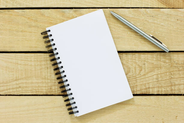istock Top view of the desk. 653375648
