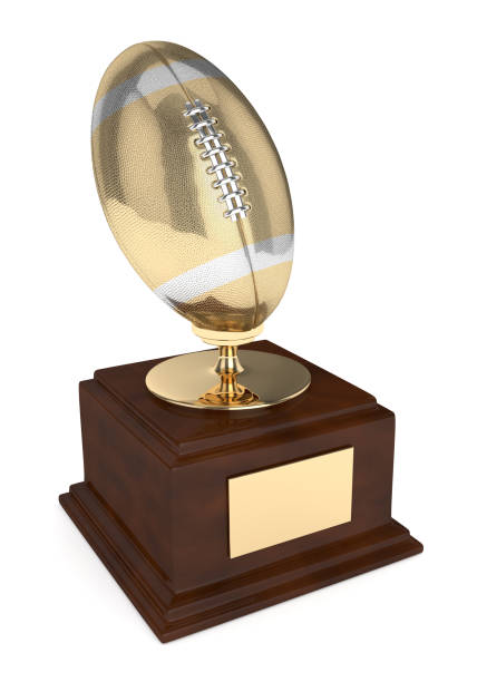 istock 3d render of american footballl trophy over white 653382754