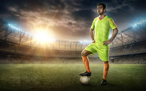 istock soccer player with a ball 653383724