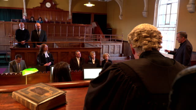 4K: Courthouse - Court case with Judge & Lawyer / Barrister