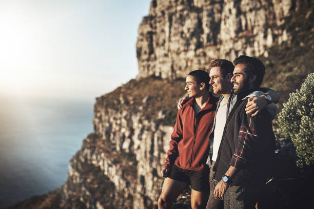 istock Taking a break on the way to the top 653405132