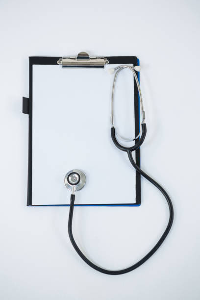 istock Close-up of stethoscope and clipboard 653405508