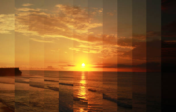 istock Timeslice, sunset day to night, time lapse photography 653405930