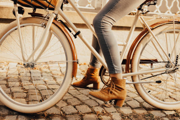 istock Cobblestone and vintage bicycle 653412684