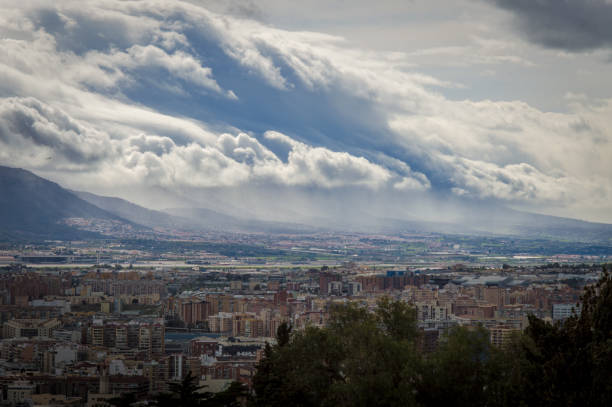 istock Panoramic view of Malaga, Spain 653415920