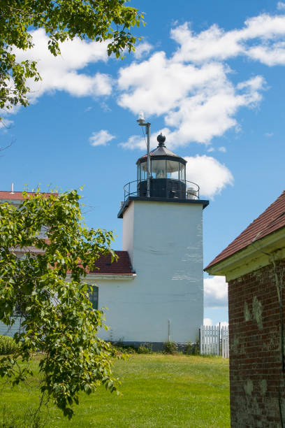 ft point lighthouse - fort point historic site photos et images de collection