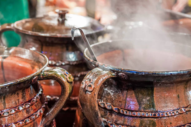 istock Street food. Hot mulled wine 653432412