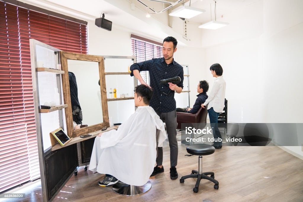 Young Man Get His Hair Cut And Styled At A Hair Salon Stock Photo - Download Image Now - iStock Young Man Get His Hair Cut And Styled At A Hair Salon Stock Photo - Download Image Now - iStock