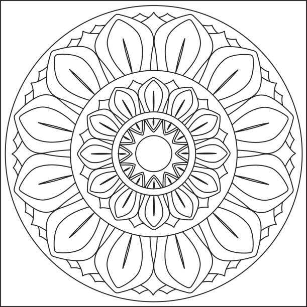 Wheel of lotus Wheel of lotus for buddha dharmachakra stock illustrations