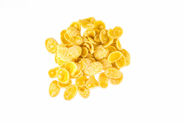 istock Cereals flakes isolated on white background 653448010