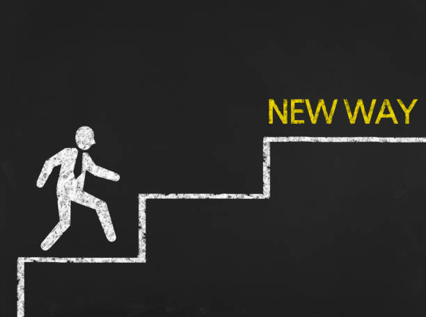 istock New Way - Business Chalkboard Background 653455446