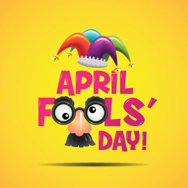 April fool's day, Typography, Colorful, vector illustration. April fool's day, Typography, Colorful, vector illustration. fool stock illustrations