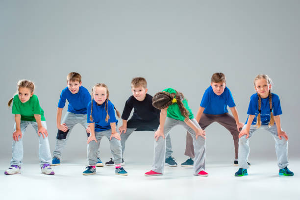 istock The kids dance school, ballet, hiphop, street, funky and modern dancers 653473160