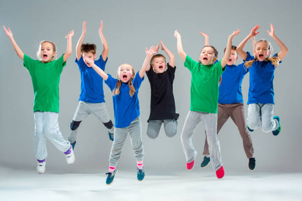 istock The kids dance school, ballet, hiphop, street, funky and modern dancers 653473198
