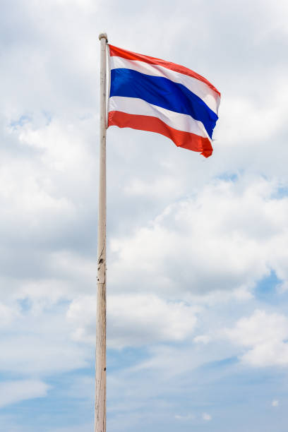 istock waving Thai flag of Thailand 653494306