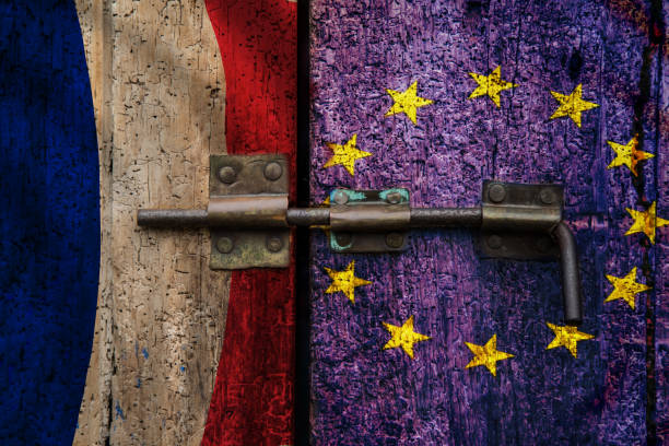 istock Frexit French EU exit French flag 653494756