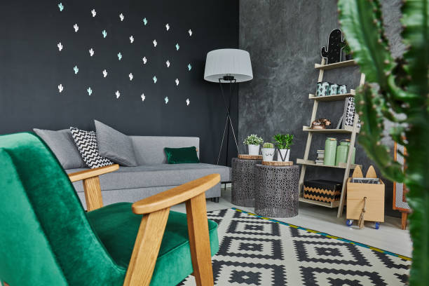 istock Room corner with armchair 653498114
