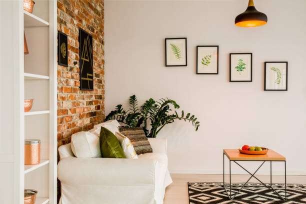 istock New living room with lamp 653506908