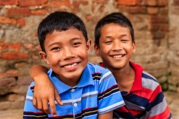 istock Two young Nepalese boys in Bhaktapur 653513468