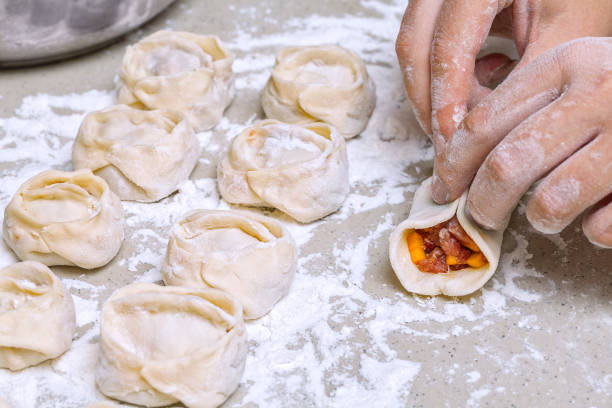 istock Kazakh traditional food mants 653518056