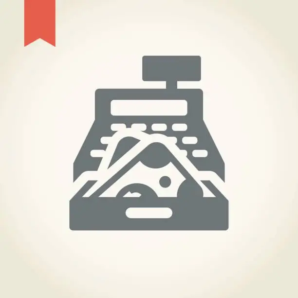 Vector illustration of Cash Register Icon