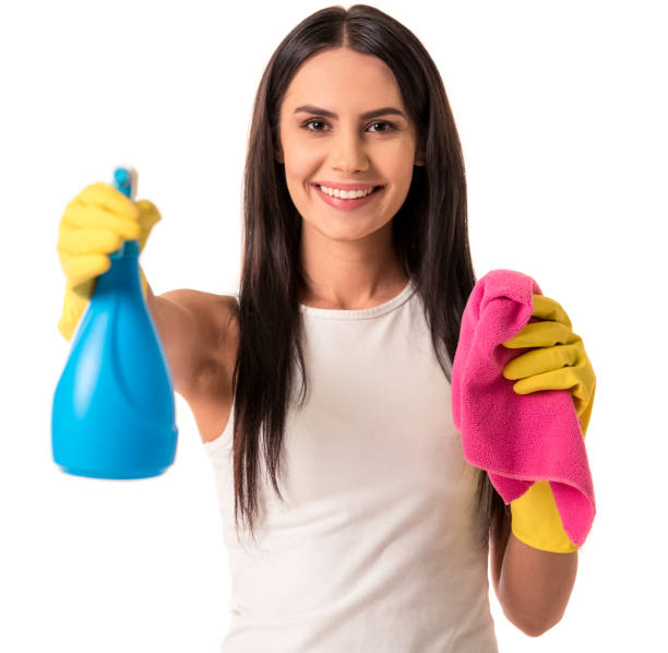 istock Beautiful young housewife 653525610