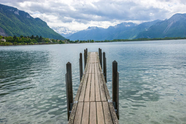 istock Lakeshore in Montreux in springtime, Switzerland 653536830