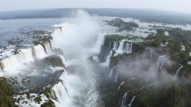istock Aerial view of Iguazu falls 653539698