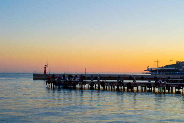 istock Embankment in the evening. 653539856
