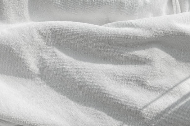White towel background Textured white natural cotton towel background photo with selective focus. fluffy blanket stock pictures, royalty-free photos & images