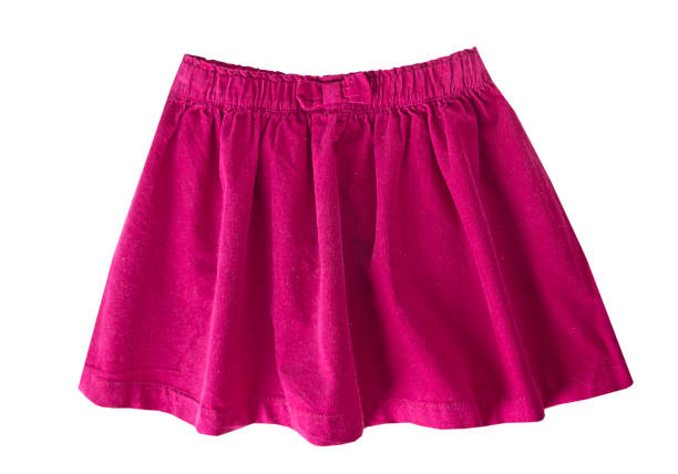 istock Velvet pink bright childs skirt isolated. 653551168