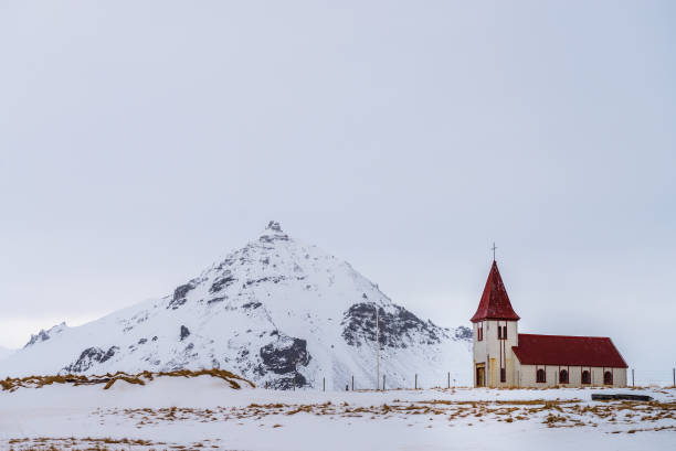 istock Old church on Snaefellsnes peninsula, Iceland 653610484