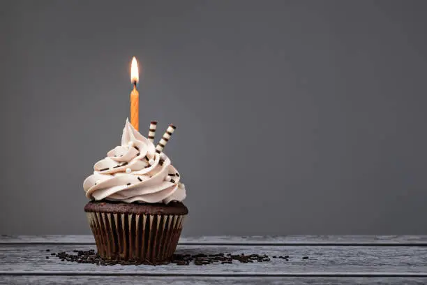 Photo of Chocolate Birthday Cupcake