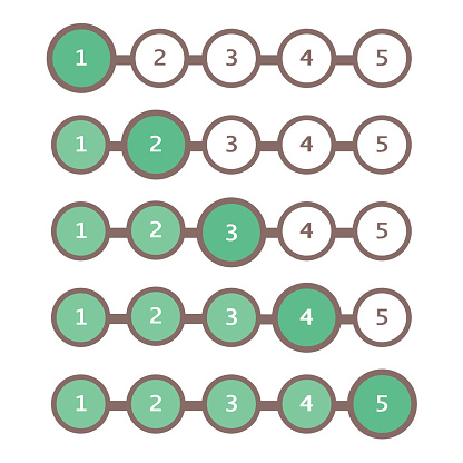 Progress Bar Set Loading Status Bar Vector Web Indicator Process ...