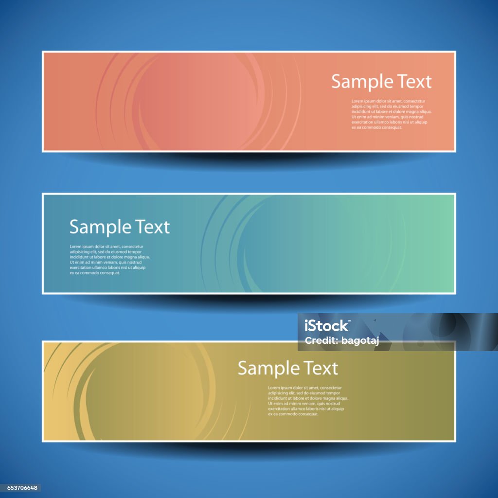 Web Design Elements Header Designs Stock Illustration - Download Image ...
