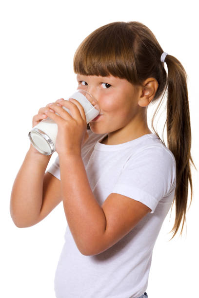 istock Girl loves milk 653741872