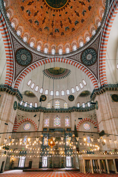 istock Suleymaniye Mosque interior, Istanbul, Turkey 653746250
