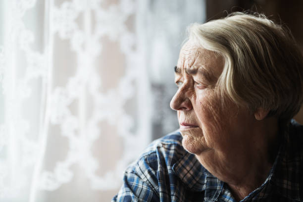 istock Senior woman portrait 653746356