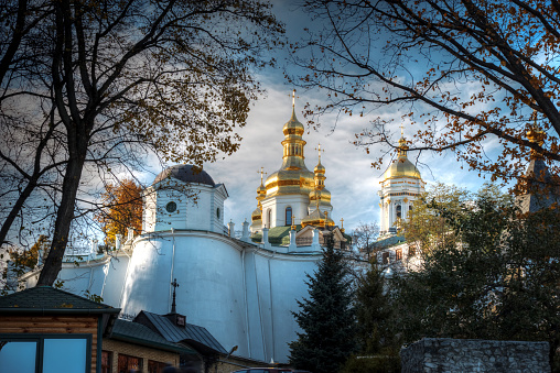 View of Kiev Pechersk Lavra, the orthodox monastery included in the UNESCO world heritage list. Ukraine