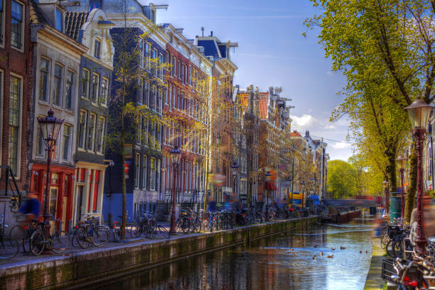 istock Traditional old buildings in Amsterdam 653751950
