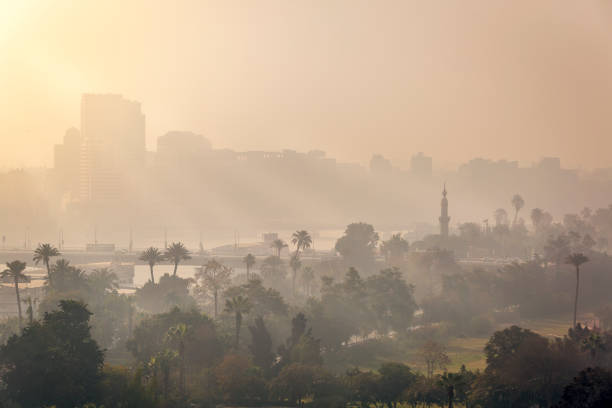 istock Cairo morning mist sunrise 653752330