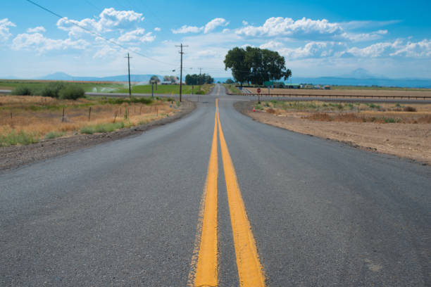 istock Vintage style country highway in USA 653754246